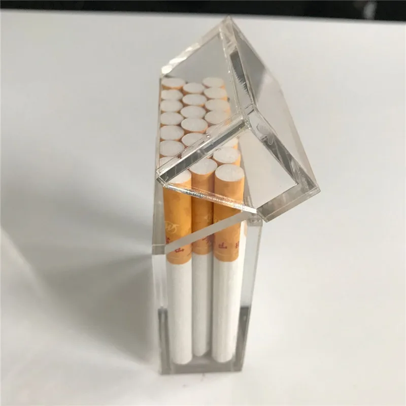 
Customized High quality Manufactory Transparent Acrylic perspex smoke box acrylic cigarette case holder 