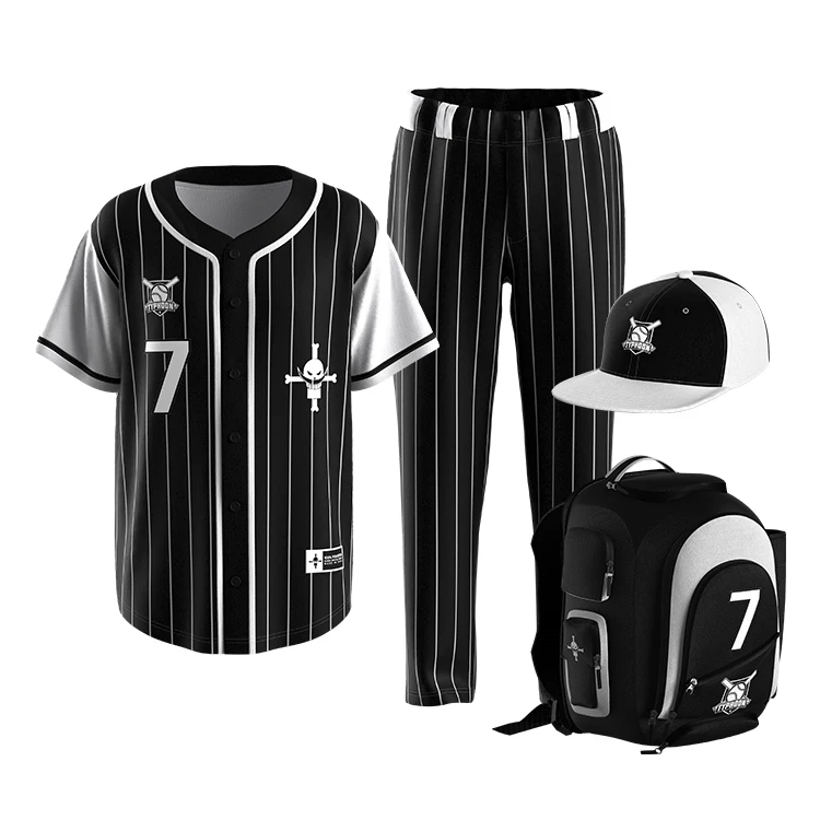 Blank Baseball Jerseys Set Uniform Team Training Club Wholesale Sublimated Printing Embroidered Custom Baseball Shirt