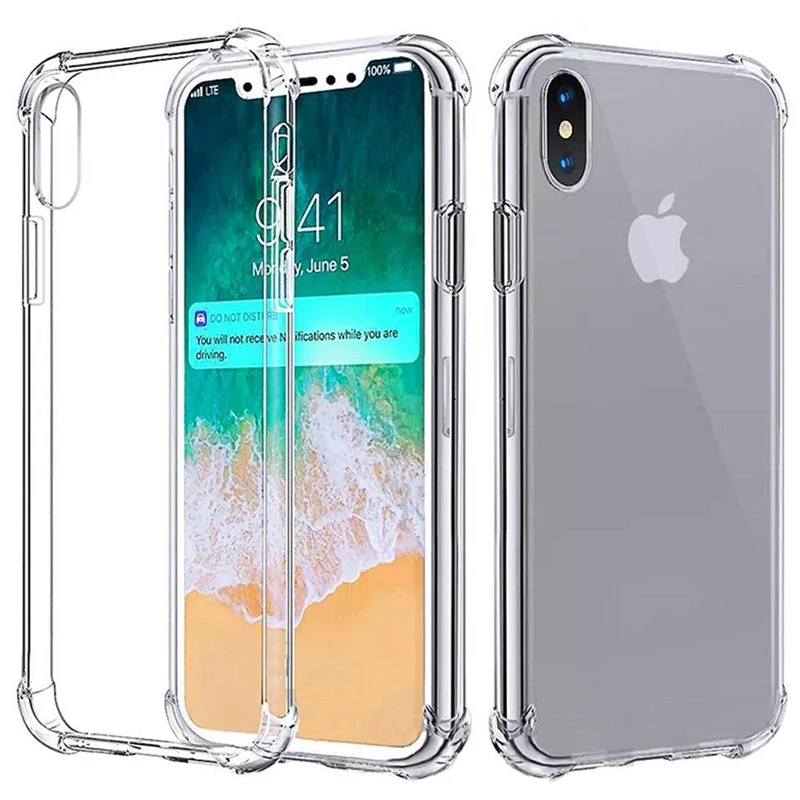 GSCASE Cell Phone Accessories Wholesale Transparent Cover 1.5 MM TPU Case For Iphone 14 Clear Shockproof Silicone Case