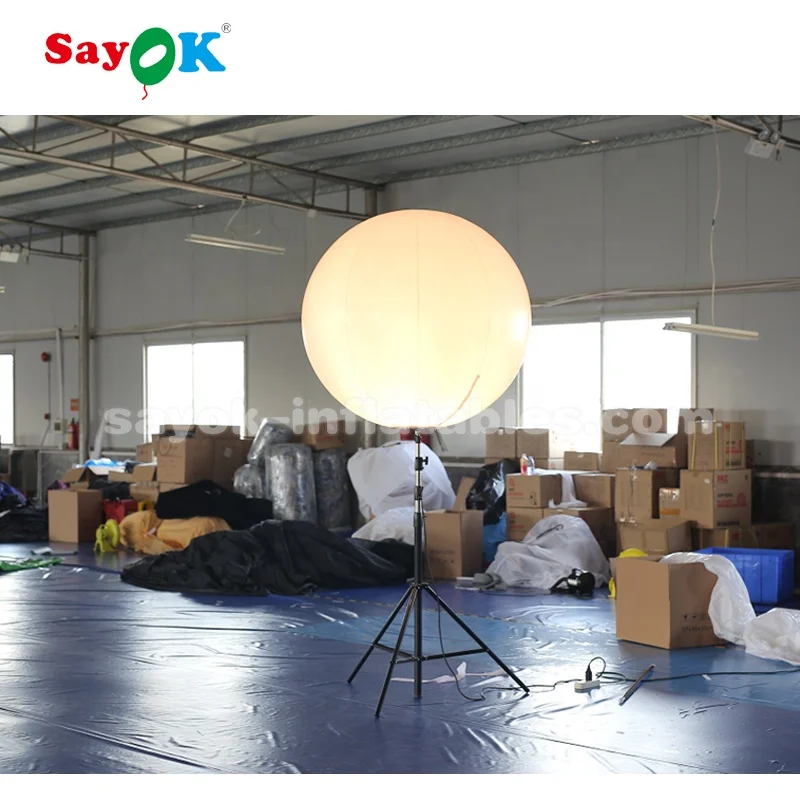 led inflatable tripod ball / light inflatable stand balloon for advertising