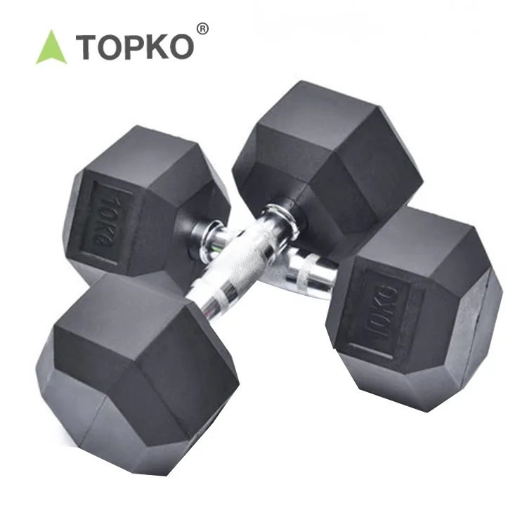  TOPKO купить дешевые силовые тренировочные тренажеры для фитнеса гантели оптом высокое качество набор гантелей из шестигранной