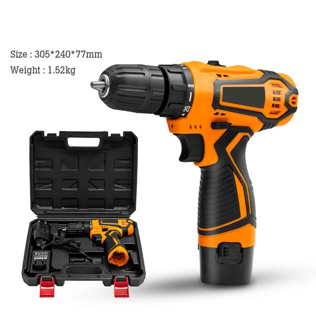 12V cordless lithium battery screwdriver hand held electric tool power drill