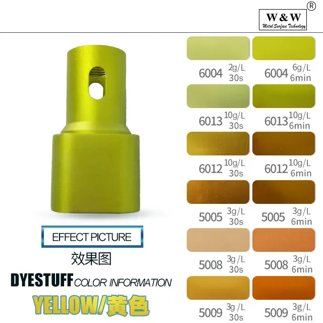 Excellent Quality Acid Dye Anodizing Dye For Aluminum Anodized Sublimation Powder  -Golden colour