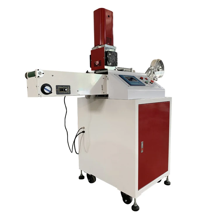 Ultrasonic clothing care label cutting machine for clothes washing mark printing mark cutting