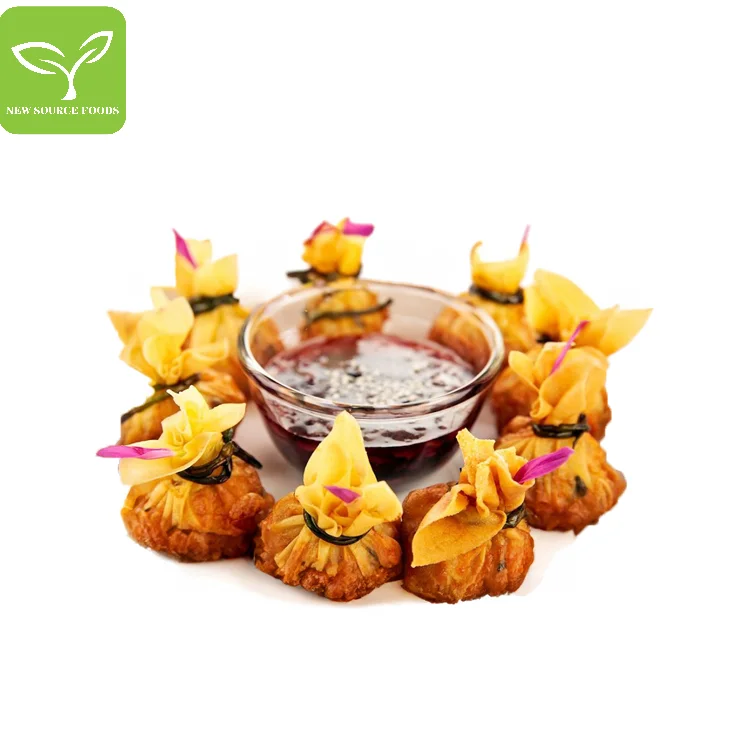 Frozen Fried Money Bag Frozen Wheaten Food Convenient And Ready to Eat Halal and Kosher certificate