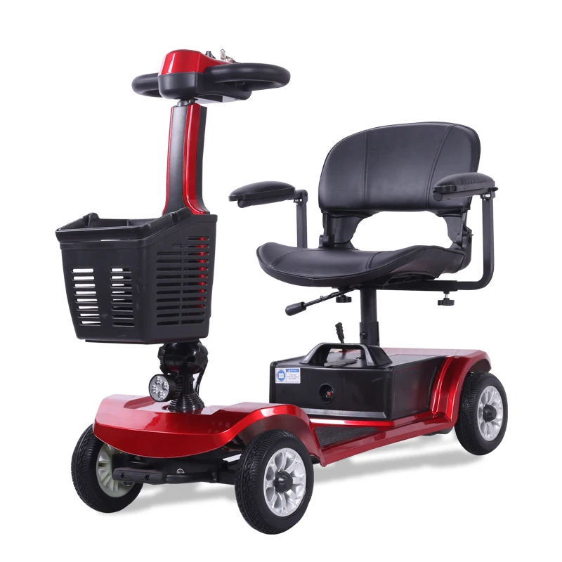 Electric handicapped scooter/disabled scooter with front cargo box/disabled knee scooter steel knee walker