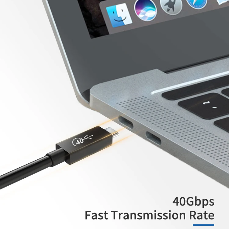 New USB4 Cable 100W 40Gbps  5K@60Hz Audio Video 20V 5A Coaxial USB C Thunderbolt3/USB4.0 Gen3 Type Cable