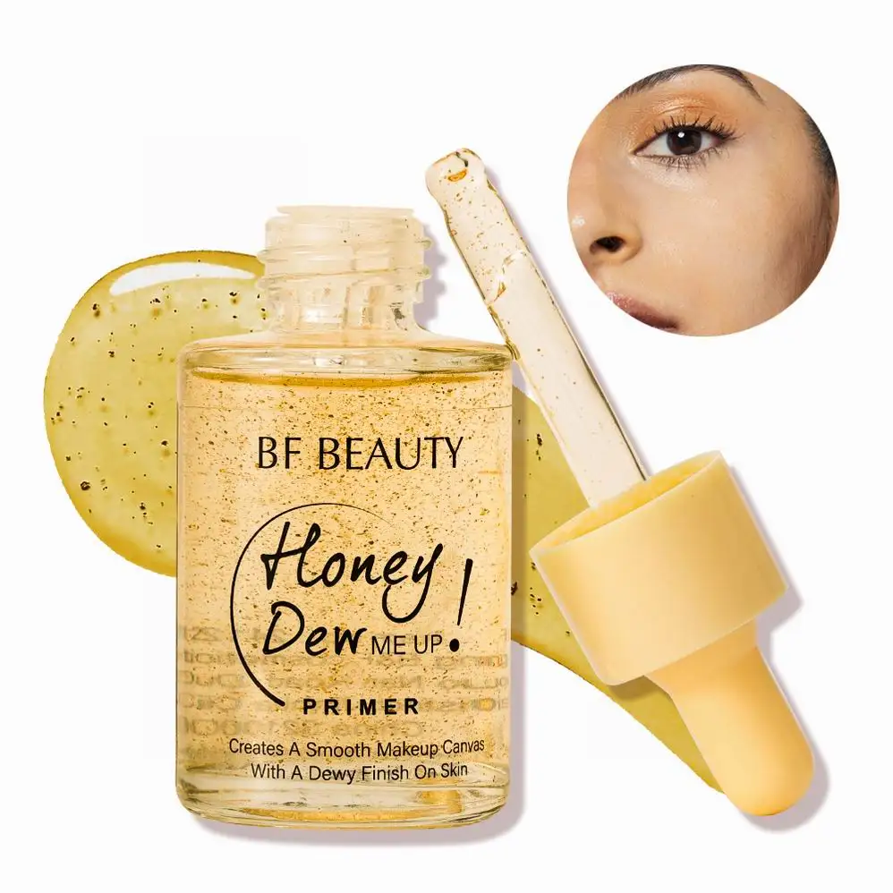 Custom Logo Brightening Face Primer Oil Primer Private Label Weightless Hydrating Smooth Honey Dew Me Up Primer