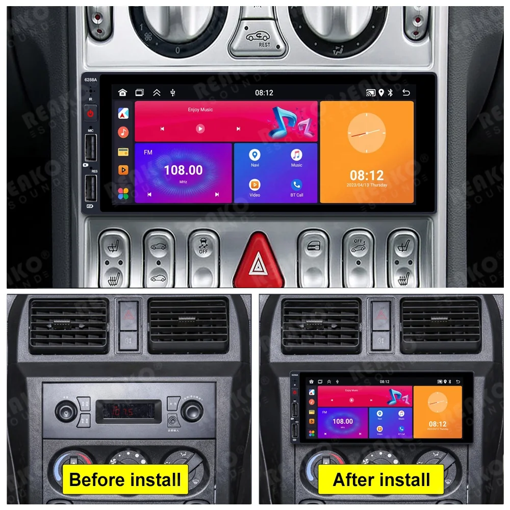 Автомобильный плеер 6 9 дюймов Android Auto Autoradio 1 Din USB-телефон зарядка Wi-Fi GPS-навигатор автомобильный стереоплеер