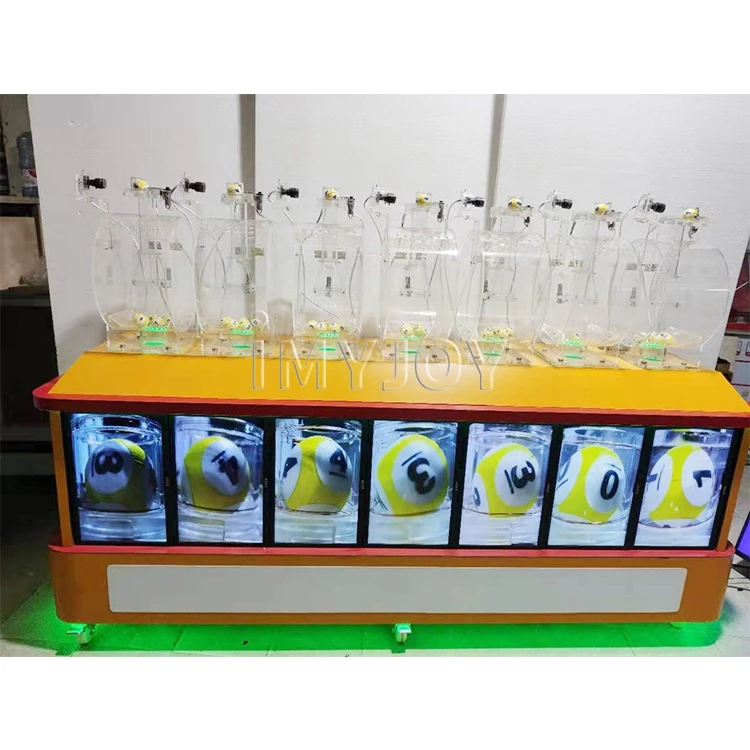 Professional keno lucky air driven 7D lottery equipment online draw machine with RFID automatic identification system