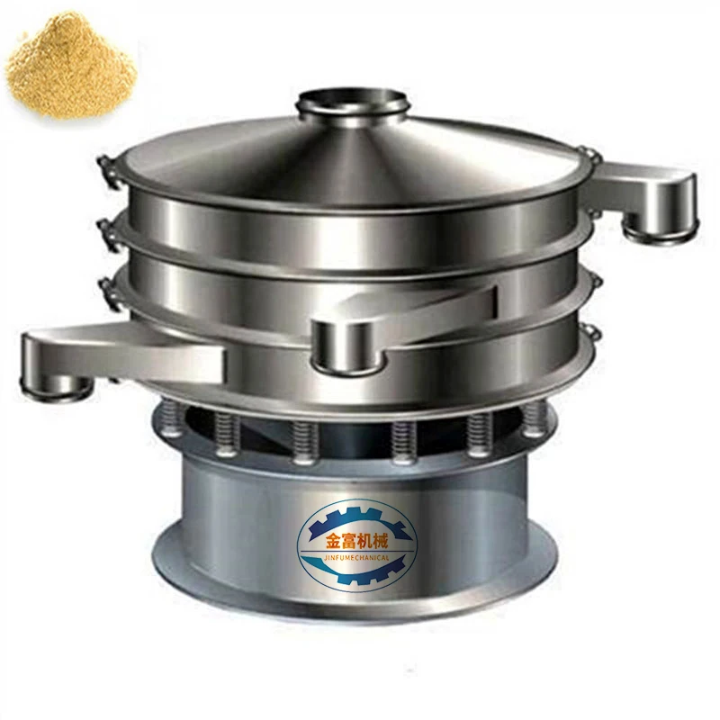 Factory Price Automatic  High Frequency Food Wheat Vibro Siftet Flour Vibrating Screen Sieving Machine