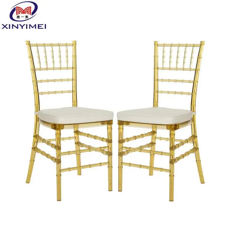 Cheap Ghost Clear Transparent Acrylic Resin Chiavari Chair For Wedding Event