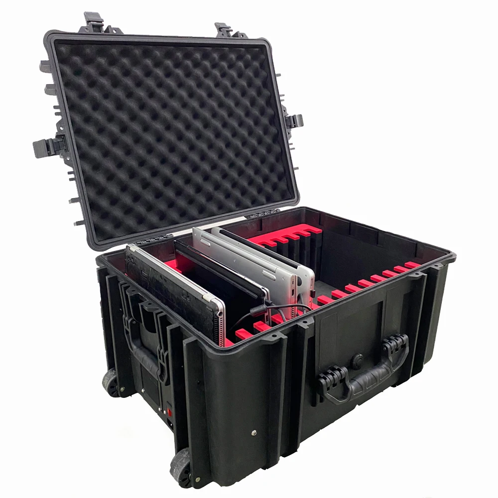 P9-14 OEM and ODM Services AC Charging Trolley for 15.6 Inch Laptop Storage
