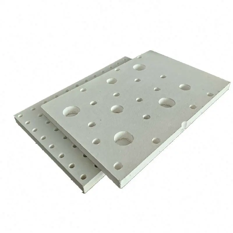 Seamless design gypsum board and acoustic panels for ceiling wall perforated plasterboard 1200x2400mm