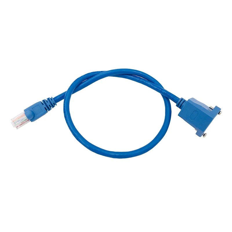 Panel Mount Ethernet Extension Cable Cate5E Cat6 Male to Female Rj45 Ethernet Lan Network Cable Adapter for PC Laptop