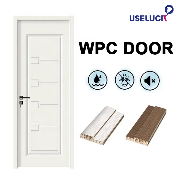 Durable PVC Foldable WPC Doors for Houses Indoor and Cheapest Indian Wooden Door Design for House Interior for Houses