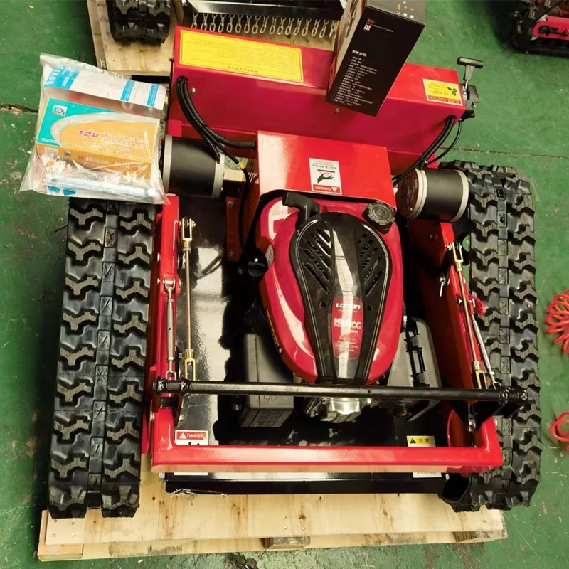 Available in Stock Now  Crawler Zero Turn Lawn Mower With Remote Control For Grass Cutting