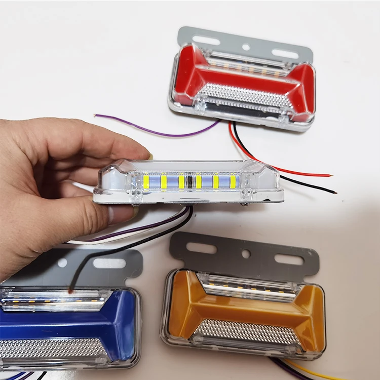 China Manufacturer Wholesale General Purpose Truck Waterproof Five Colors 12V 24V LED Side Lamp
