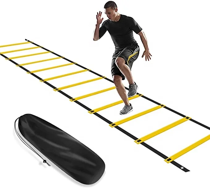 Customized color Speed Agility Ladder for Soccer Football Boxing Sports Speed Agility Training equipment with Carry Bag