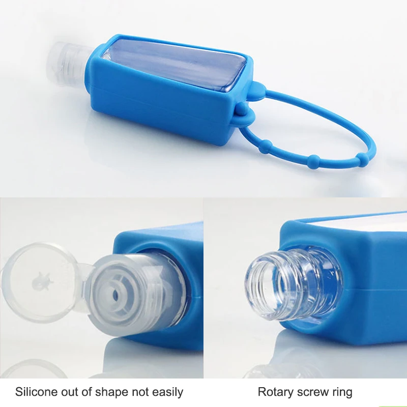 Cartoon Mini Shower Gel Container Silicone Holder Travel Plastic Empty Hand Sanitizer Bottle