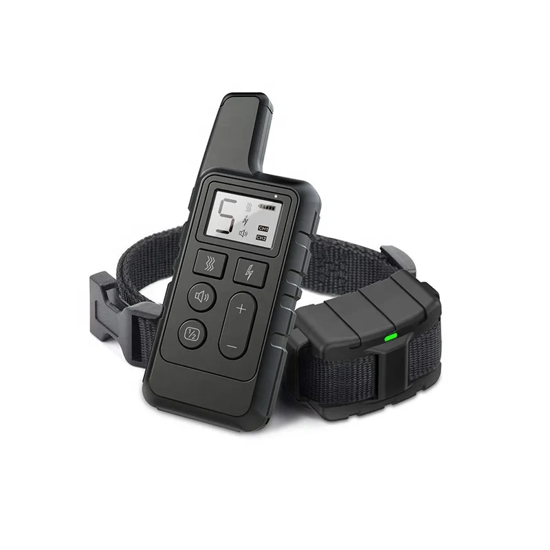 
Electric Dog training Shock Collar With Remote 500yd Rechargeable and Waterproof Dog training Collar 