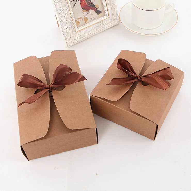 High-End Kraft Boxes ,Wedding Candy Favor Boxes,Party Gift Baking  Boxes
