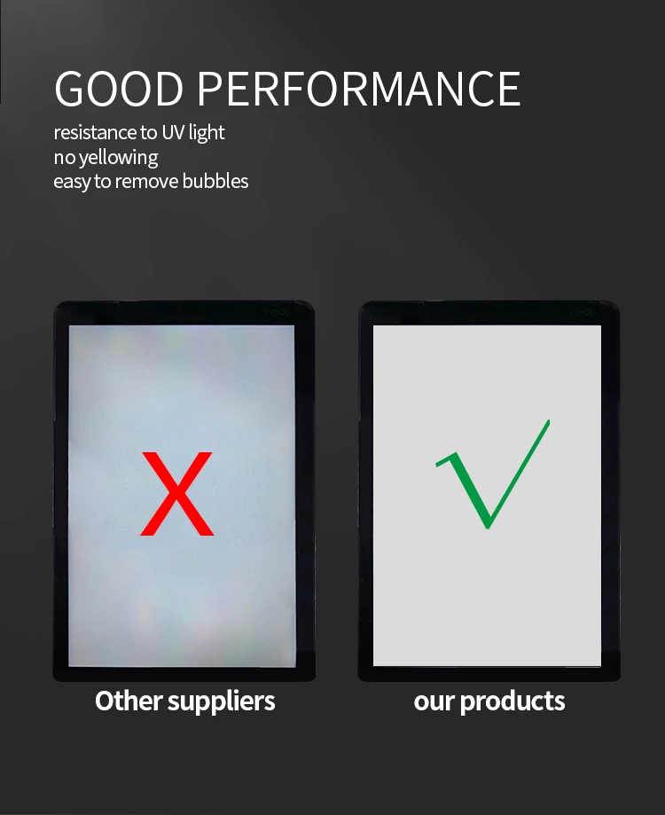 5.5 inch 175um 50pcs Two-tier structure oca glue film optical clear adhesive oca sheet glue for touch screen lcd repair