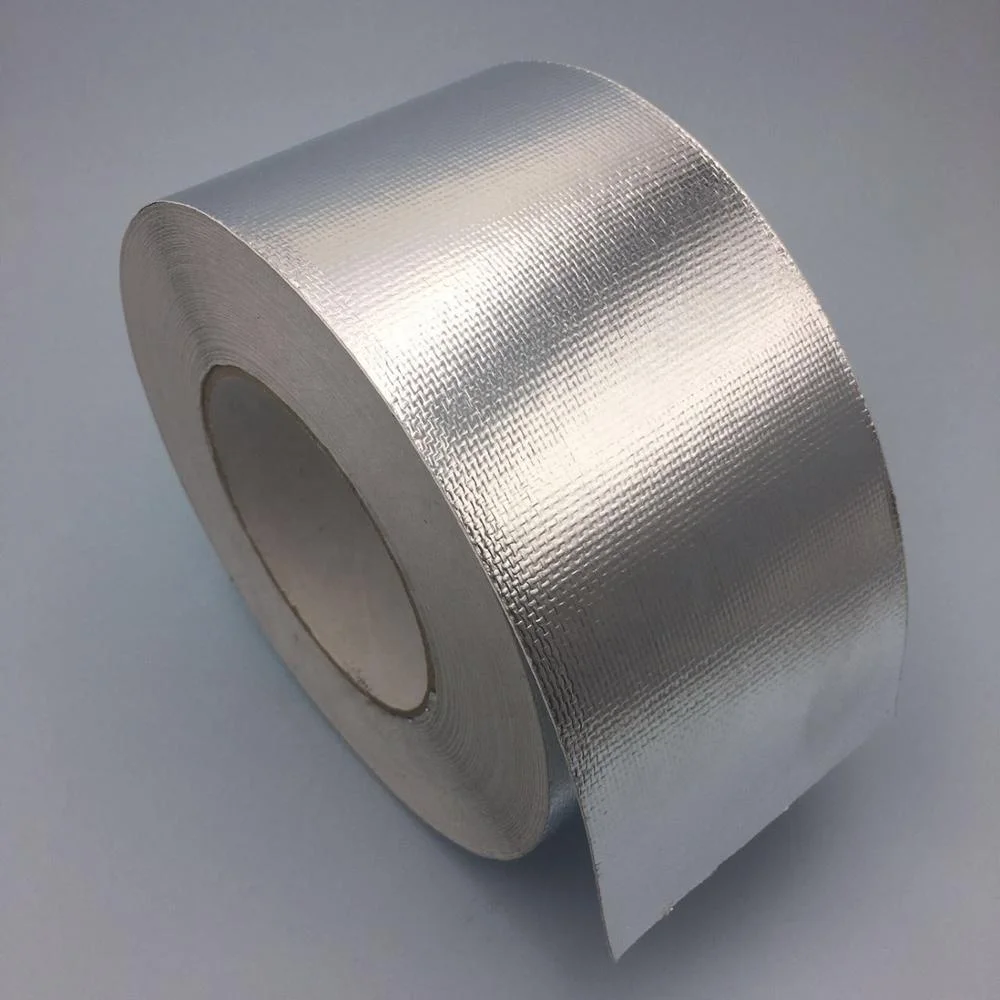 Pipe Joints Prevent Moisture Heat Resistant System Silver Waterproof Adhesive Backed Aluminum Foil Tape
