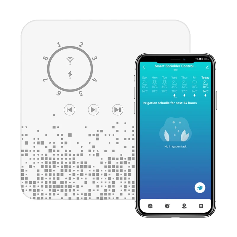 Умное орошение для сада Tuya беспроводной Таймер с 8 зонами Wi-Fi