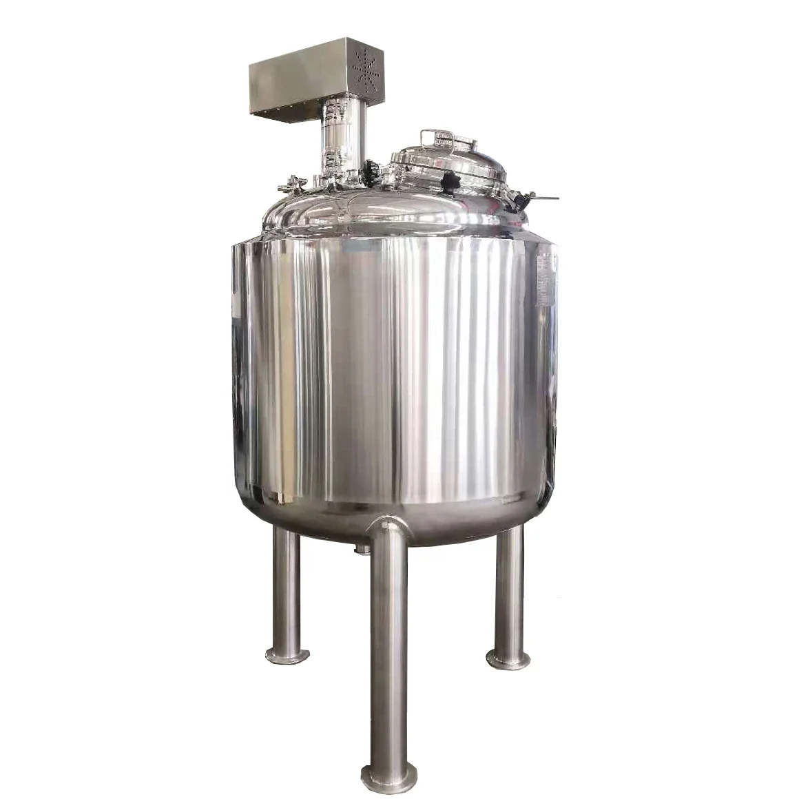 500L Stainless  Steel  316L Mixing Tank with  Mechanical Agitator for  Pharmaceutical