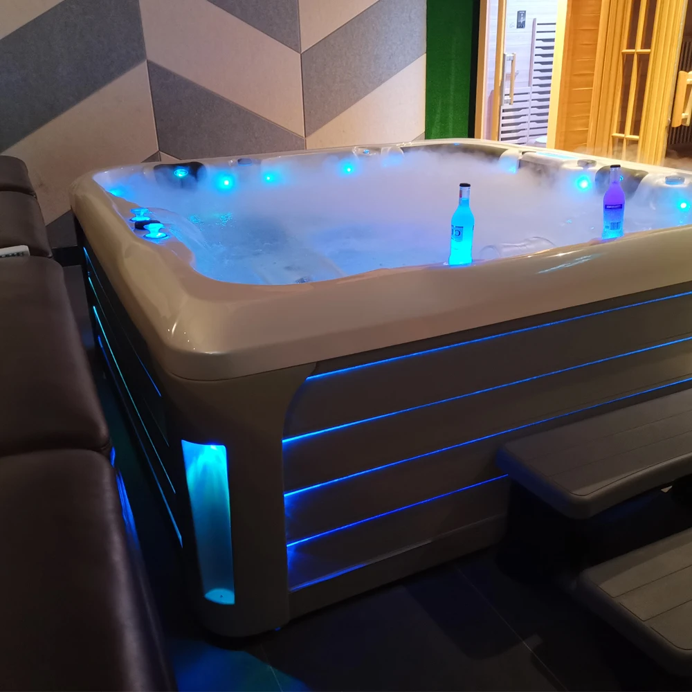 Wholesale Hottub Quality Luxury Automatic Whirlpool Bathtub Functional Acrylic Outdoor Spa 5 Person Hot Tub