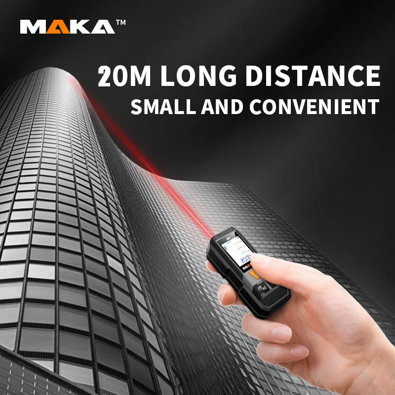 20M Intertek CE Maka Mini Laser Rangefinder low cost laser distance meter