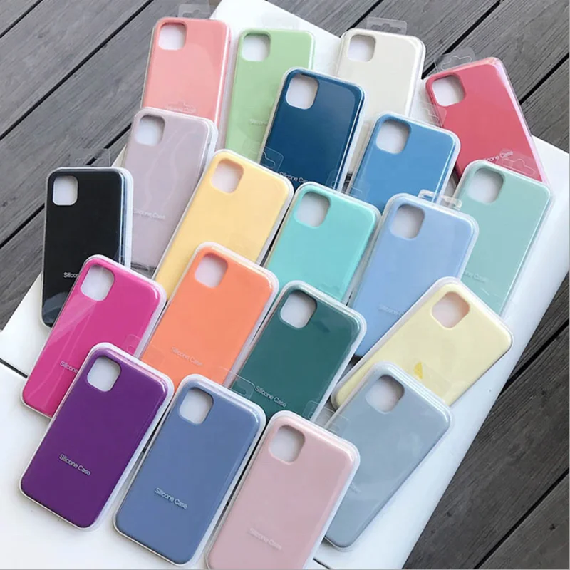 Wholesale Original custom logo Luxury Liquid solid Silicone Case mobile phone bags Cell Phone Covers For apple for iPhone 12 13