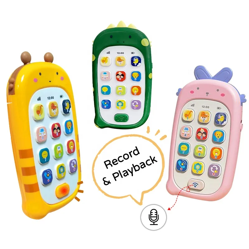 1 Year Old Baby Educational Mobile Phone Toy Kids Toy Mobile Smart Cell Phone Toy Phone for Child