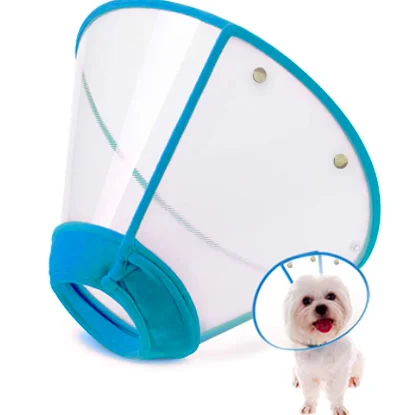 
Wholesale Plastic Pet Dog Elizabeth Collar Cute Recovery Healing Protective Cat Collar 