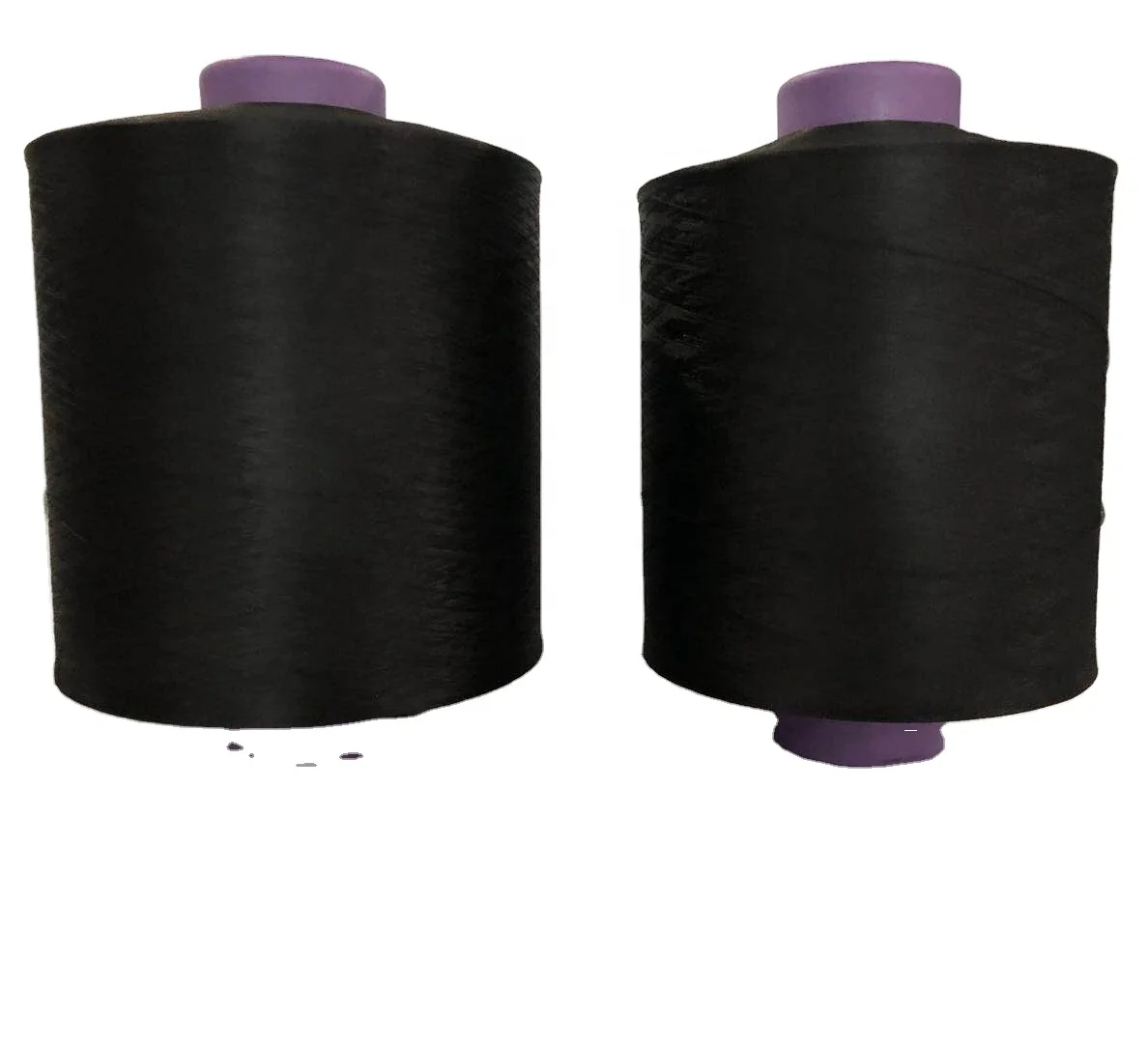 Лот, быстрая доставка, 150d/48F, белый, черный полиэстер, стрейч-пряжа