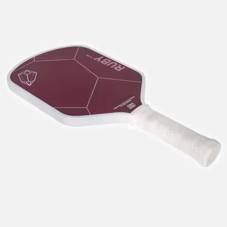Высококачественного термоформованного все красного углеродного волокна Pickleball Paddle поверхность кожи