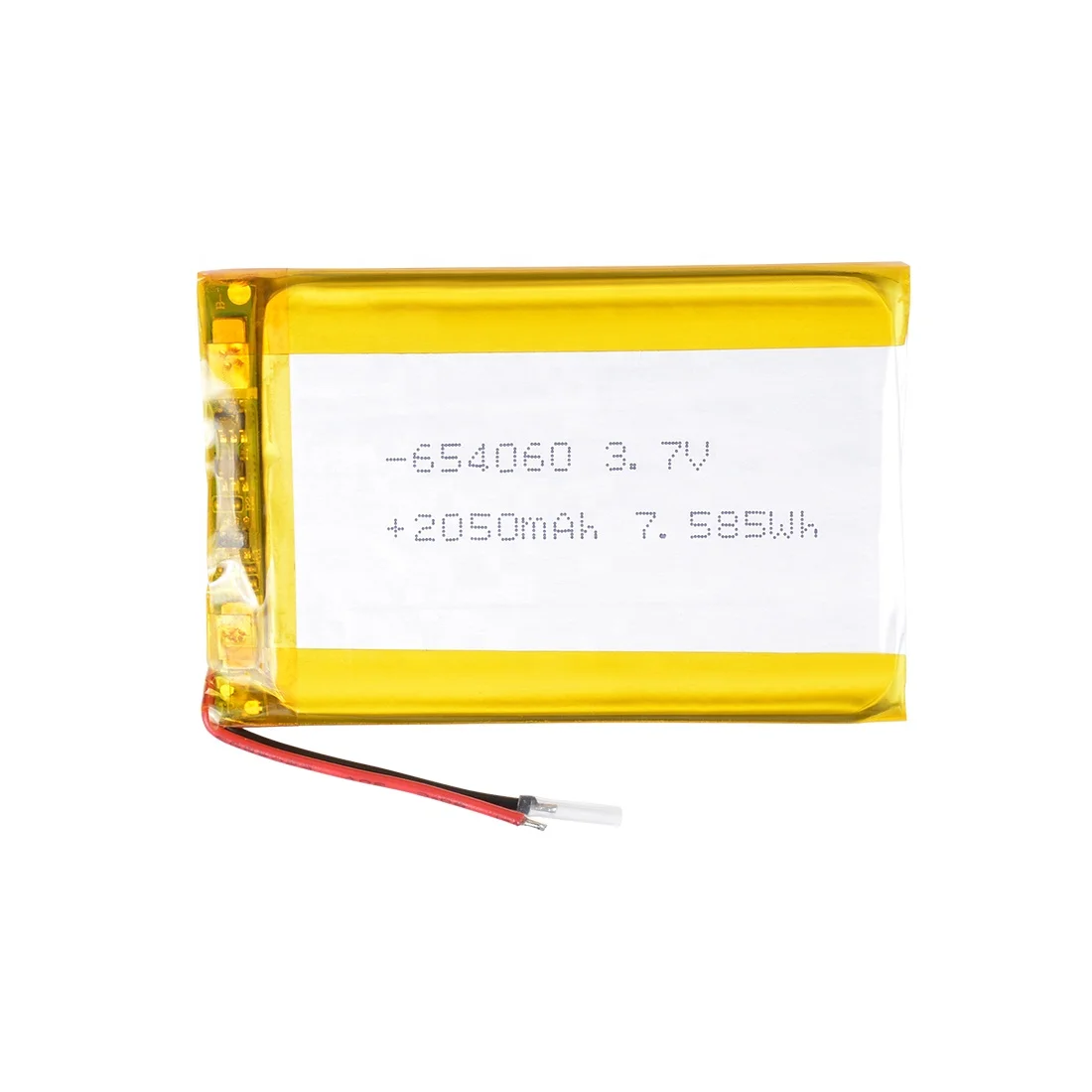 Customized Rechargeable  3.7V 2000Mah 2050Mah 2500Mah 3000Mah Li Lithium Polymer Pouch Batteries Lipo Battery with kc