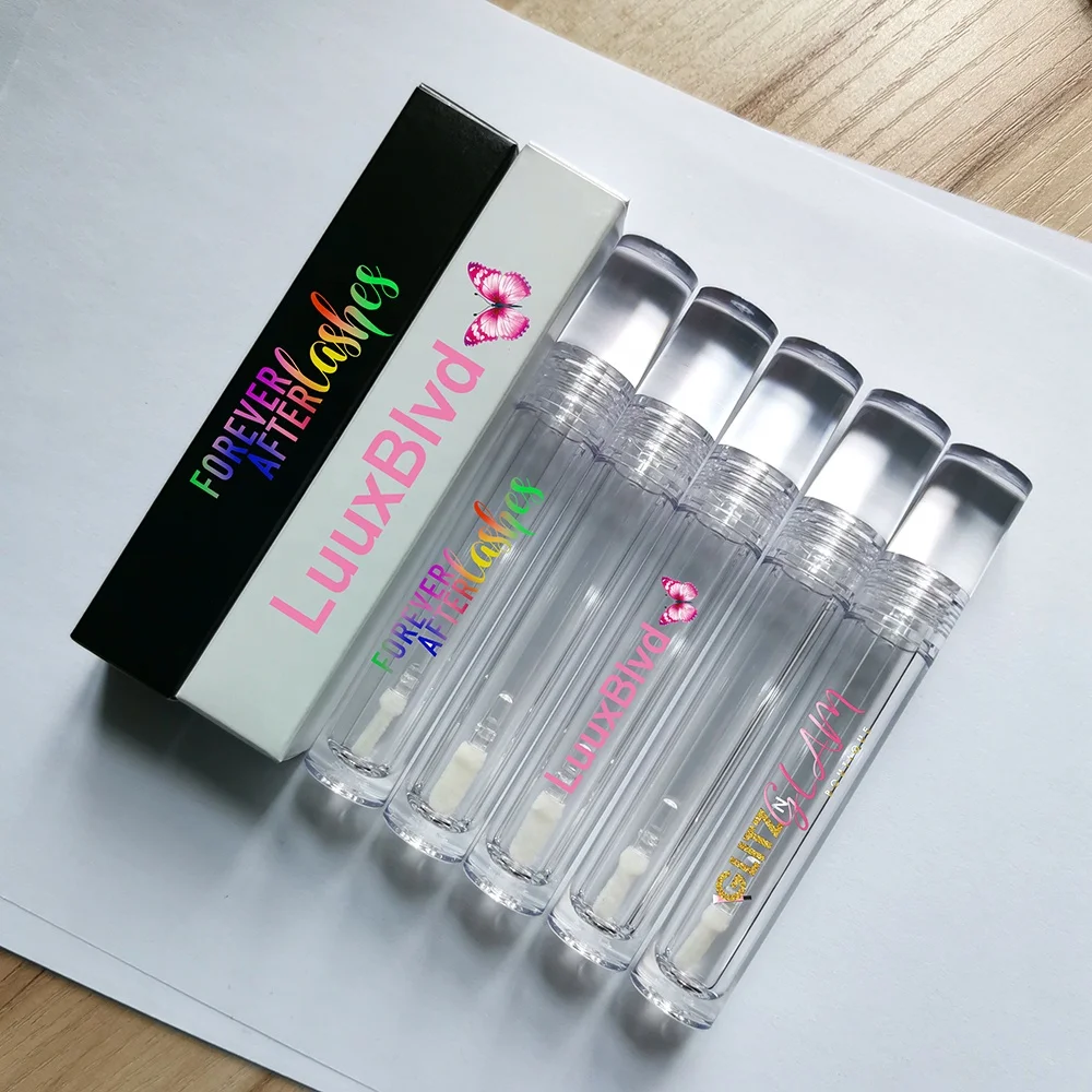 Wholesale High Quality Plastic Lip Gloss Containers Clear Round Lipgloss Tube