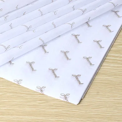Custom 17gsm High Quality Tissue Paper Wrapping Recyclable and Own Brand Logo Silk Paper Wrapping Sheet Custom