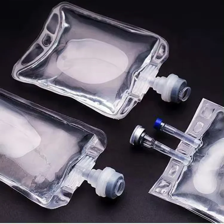 medical supplies empty drip fluid iv bag saline