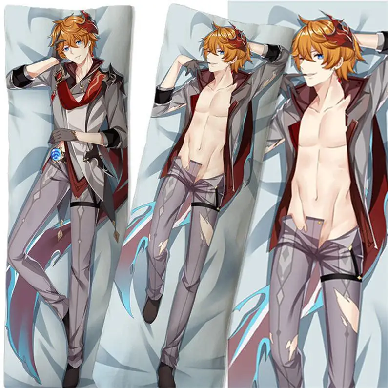 Full-Length Throw Pillow bantal punggung karakter Anime Cosplay Hentai Levi Ackerman Hentai Decor Silk Pillow Case Private Label