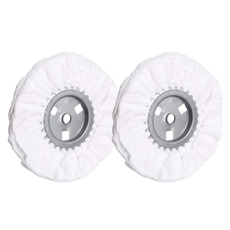 PEXMIENATS 18 INCH White Flannel Airway Mirror Metal Polishing Wheel Soft Cloth Polishing Wheel