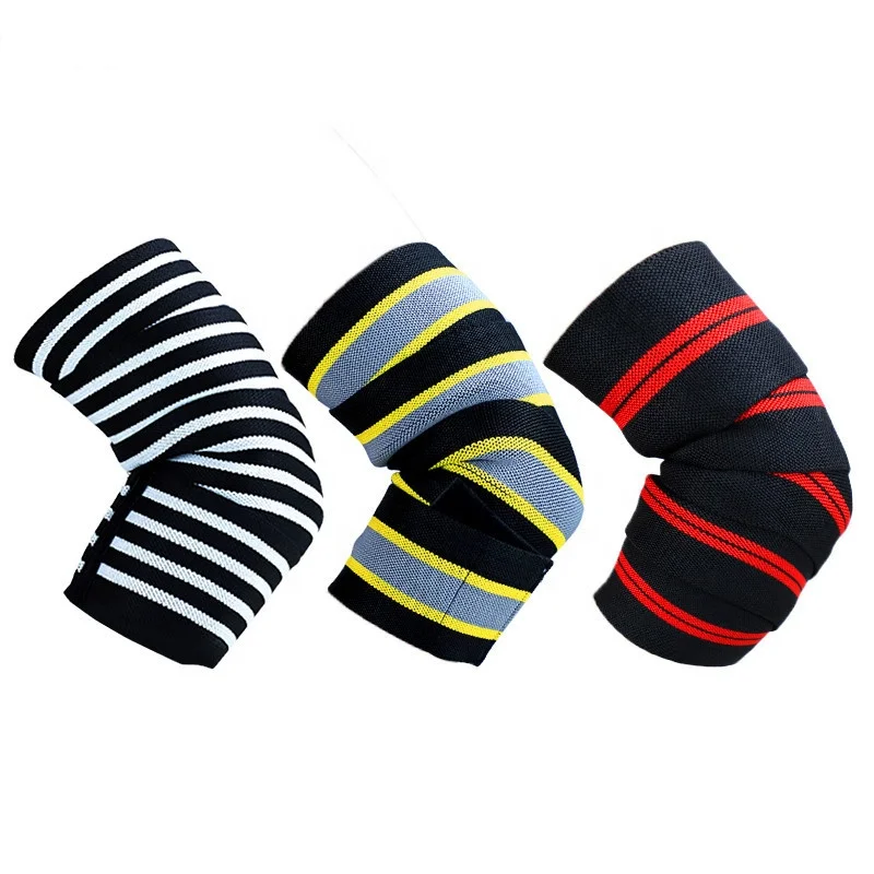 Low MOQ Sports Elbow Wraps Knee Support Adjustable Elbow Straps Wraps Gym Weightlifting Elbow Support Wraps