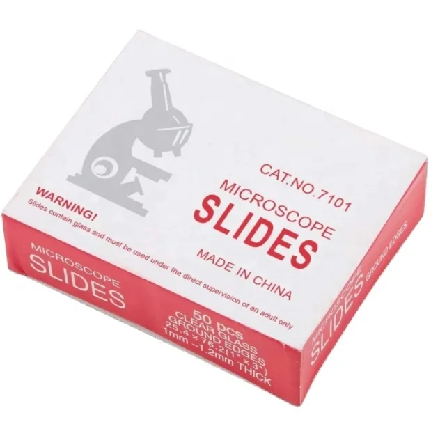 Hot sale laboratory use wholesale super white glass frosted adhesive microscopic glass slides