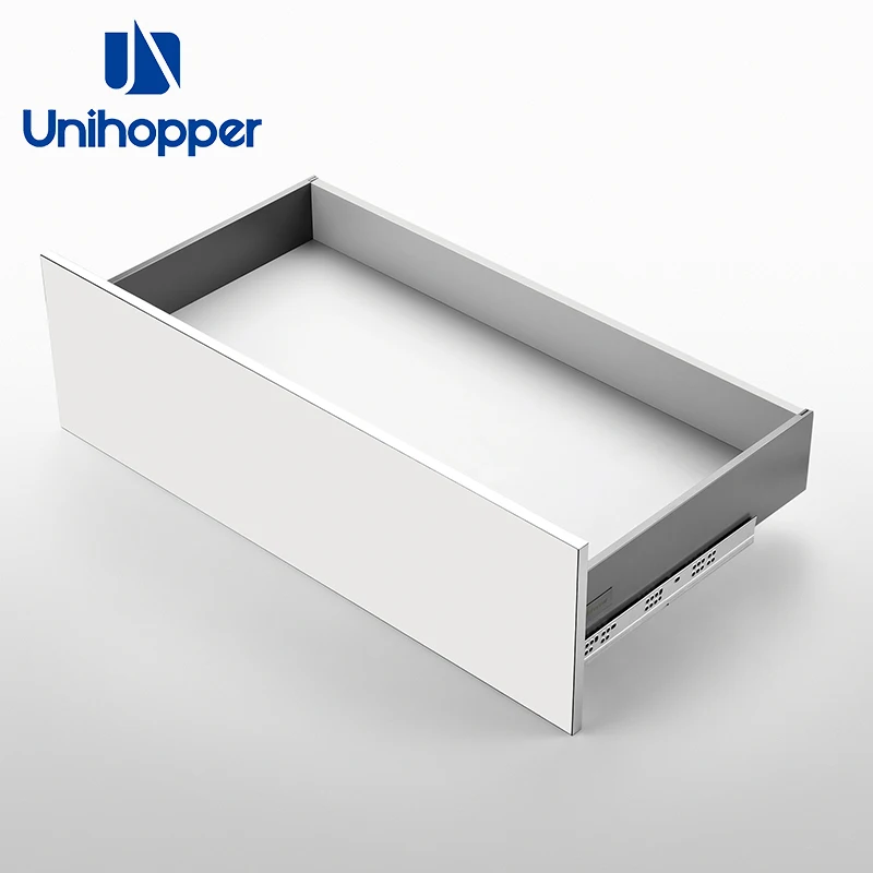 Unihopper Custom Furniture Cabinet Quick Install Slim Drawer Box Drawer Undermount Slide Soft Close Slides Drawers