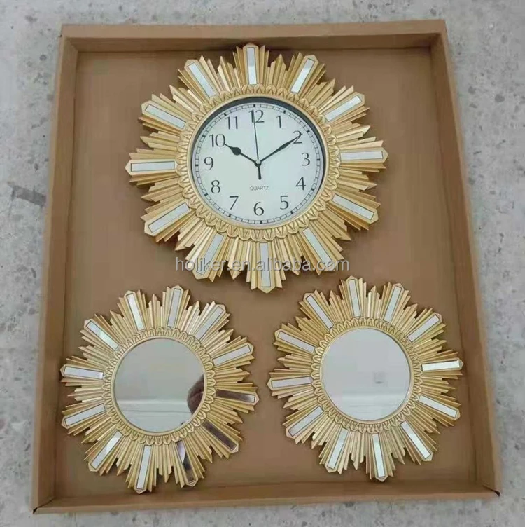 new home decor fashion 3 pieces in a set creative wall watch nice unique wall clock
