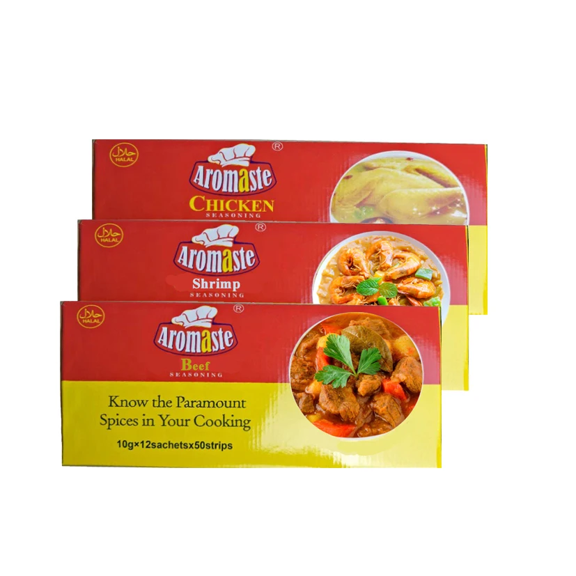 Daily Seasoning Powder Chicken/Beef/Shrimp Flavor Cube with Wholesale Price & OEM