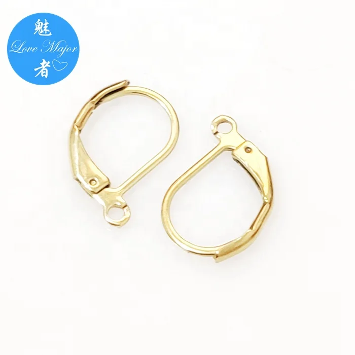 Gold Plated Classic French Clasp Earrings Hook Jewelry Findings and Components Stainless Steel Jewelry Making