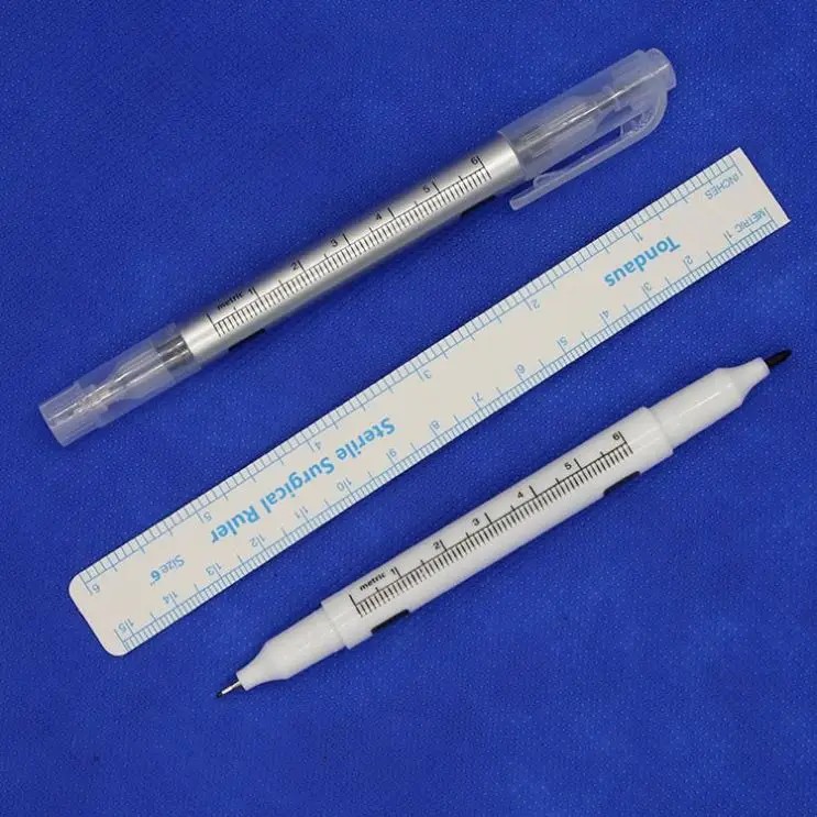 Four optional measuring tapes makeup tattoos surgical white sterile skin marker pen